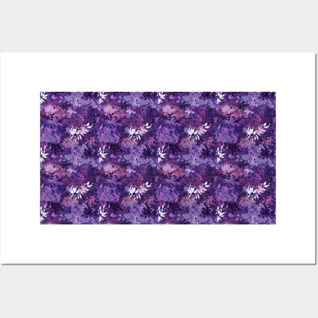 Purple Trendy Pattern V4 Wall Art by Family journey with God